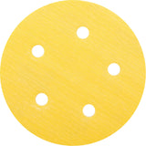 Gold Reserve A296 Paper H&L Vacuum Disc, 5" Dia., 320 Grit, Aluminum Oxide, C-Weight