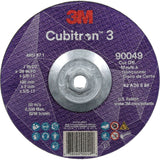 Cubitron™ 3 Cut-Off Wheel, 7" x 0.09", 5/8"-11 Arbor, Type T27, Ceramic, 8500 RPM