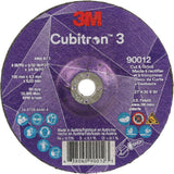 Cubitron™ 3 Cut and Grind Wheel, 4" x 5/32", 3/8" Arbor, Type 27, 36 Grit, Ceramic