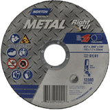 Metal RightCut Right Angle Cut-Off Wheel, 4-1/2" x 0.045", 7/8" Arbor, Type 01/41, Aluminum Oxide, 13580 RPM