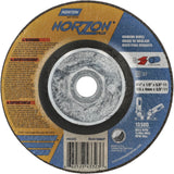NorZon Plus SGZ CA Grinding & Cutting Wheel, 4-1/2" x 1/8", 5/8"-11 Arbor, Type 27, Ceramic Alumina
