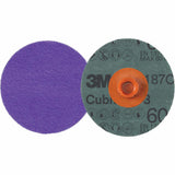 Cubitron™ 3 Roloc™ Fibre Disc, 4" Dia., 60+ Grit, Ceramic