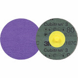 Cubitron™ 3 Roloc™ Fibre Disc, 3" Dia., 80+ Grit, Ceramic