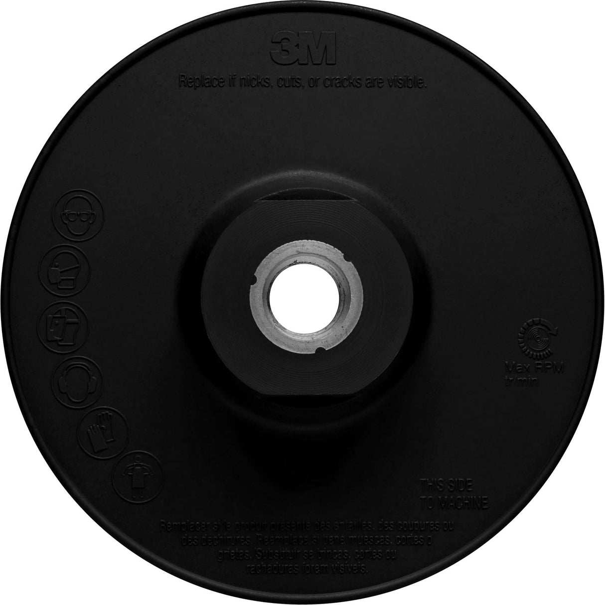 Ribbed Back-Up Pad, 6"