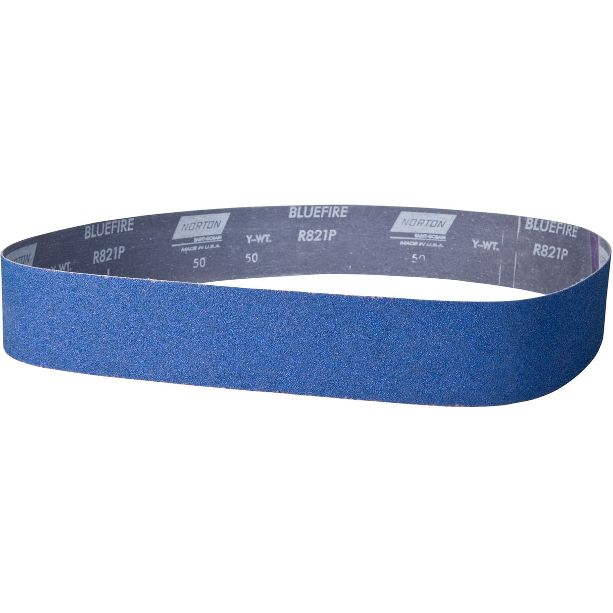 BlueFire® Narrow Benchstand Sanding Belt, 2" W x 48" L, Zirconia Alumina, 50 Grit