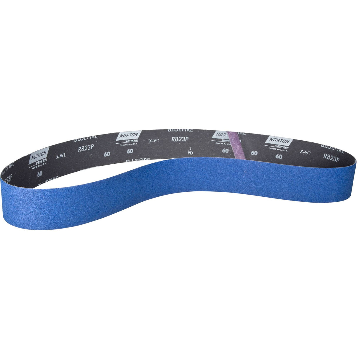 BlueFire® Narrow Benchstand Sanding Belt, 2-1/2" W x 60" L, Zirconia Alumina, 120 Grit
