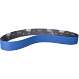 BlueFire® Narrow Benchstand Sanding Belt, 2-1/2" W x 60" L, Zirconia Alumina, 120 Grit