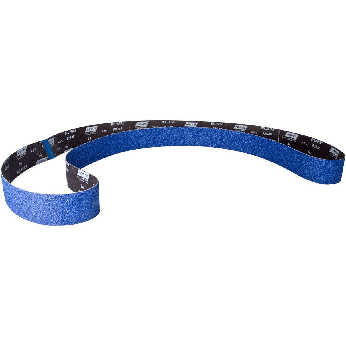 BlueFire® Narrow Sanding Belt, 3" W x 132" L, Zirconia Alumina, 36 Grit