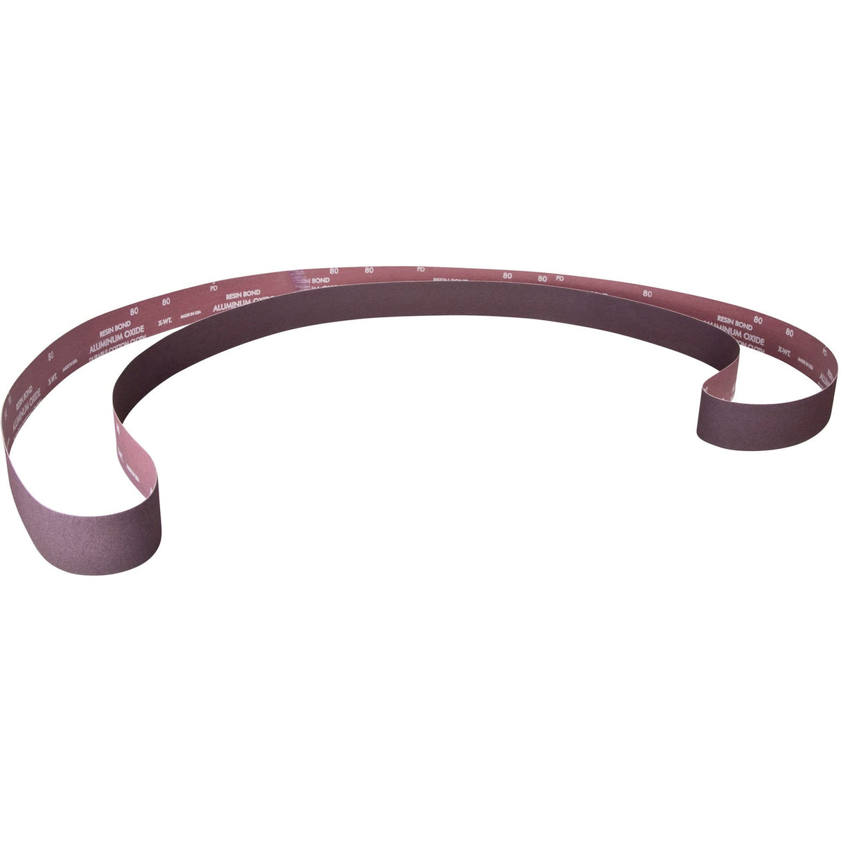 Metalite® Narrow Backstand Sanding Belt, 10" W x 70-1/2" L, Aluminum Oxide, 50 Grit