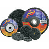 Bear-Tex Rapid Strip Discs, 4-1/2" Dia., Extra Coarse Grit, Silicon Carbide