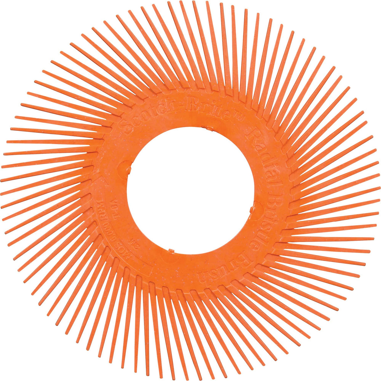 Scotch-Brite™ Type A Precision Radial Bristle Brush PN-RB without Adapter, Ceramic, 80+ Grit, 6" Dia.