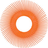 Scotch-Brite™ Type A Precision Radial Bristle Brush PN-RB without Adapter, Ceramic, 80+ Grit, 6" Dia.