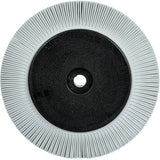 Scotch-Brite™ Type S Precision Radial Bristle Brush PN-RB with Flange, Ceramic, 120+ Grit, 8" Dia.