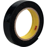 Flame-Resistant Fastener, Hook, 50 yds x 1", Adhesive, Black