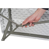 Folding Table, Rectangular, 60" L x 30" W, Polyethylene, White
