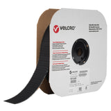 Fastener Tape, Hook, 25 yds x 2", Adhesive, Black
