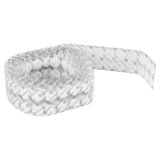 Fastener Coins, Hook & Loop, 3/4" Dia., Adhesive, White