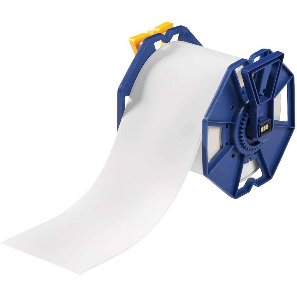 Permanent Adhesive Label Tape, Paper, White, 4" Width