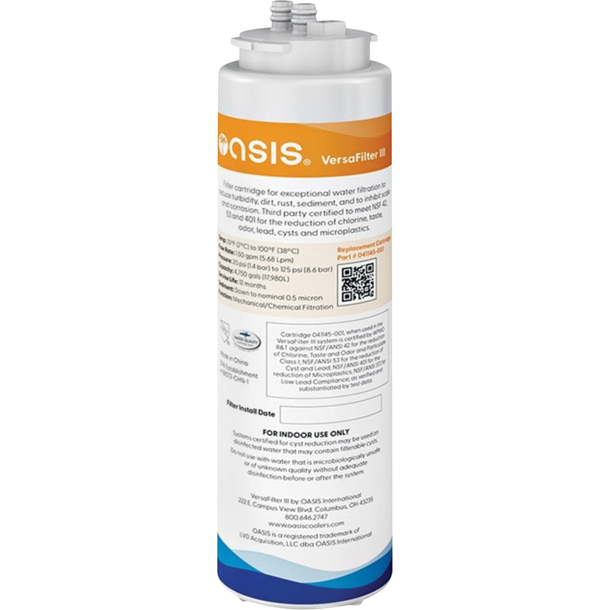 Replacement Cartridge, For Versafilter III Filter