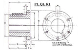 P1-5/8 Split Taper Bushing, 5/8" Bore