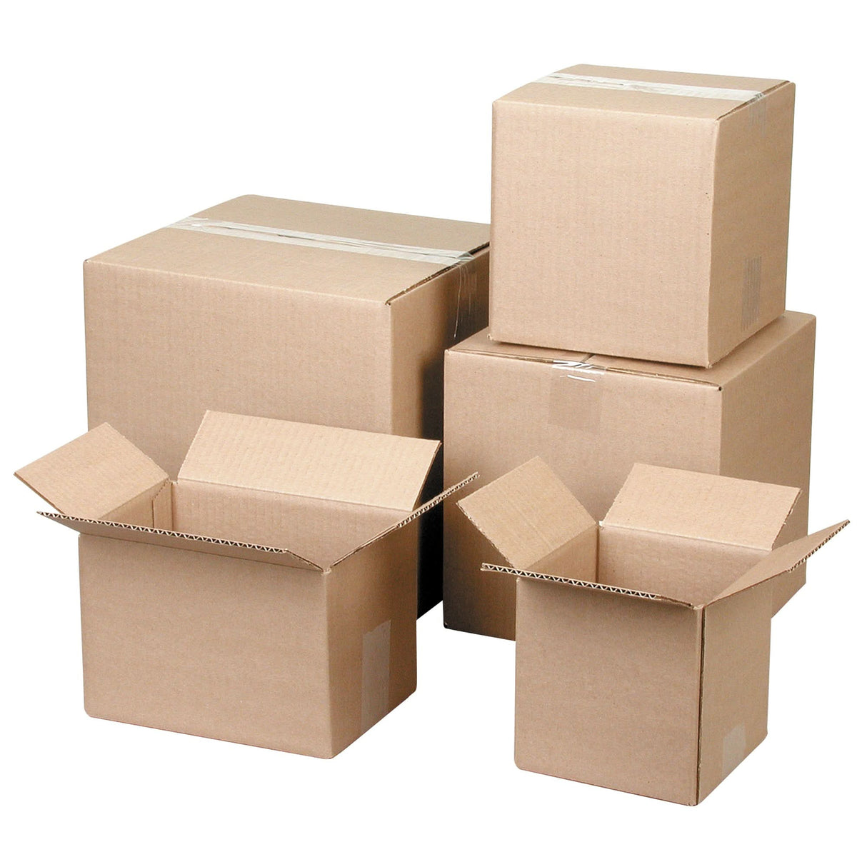 Corrugated Box, 6" L x 6" W x 6" H, Flute C