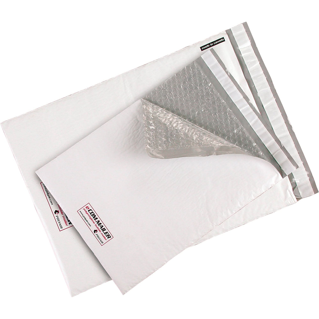XPak Polyethylene Bubble Mailers, Polyethylene, 14-1/4" W x 14-1/4" L