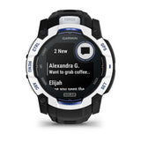 Instinct® 3 – 50 mm, Solar Whitestone with Black/Bolt Blue Band