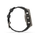 fēnix® 8 Pro – 51 mm AMOLED Sapphire Titanium with Graphite/Black Silicone Band