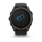 fēnix® 8 – 51 mm, Solar Sapphire, Carbon Gray DLC Titanium
