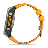 fēnix® 8 – 51 mm, AMOLED Sapphire, Titanium with Spark Orange/Graphite Band