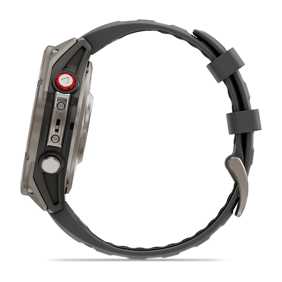 fēnix® 8 Pro – 47 mm, AMOLED Sapphire Titanium with Graphite/Black Silicone Band
