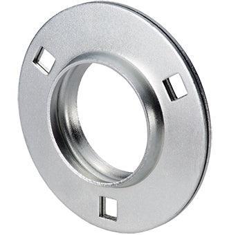 PF207-3R | Pressed Steel 3-Bolt Flangettes For Shaft Dia. 1-1/4"- 1-5/16"- 1-3/8"- 1-7/16"