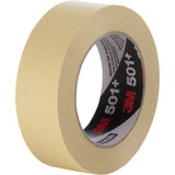 501+ High Temperature Masking Tape, 36 mm (1-1/2") x 55 m (180'), Tan