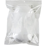 White Block Poly Bags, Reclosable, 10" x 8", 2 mils