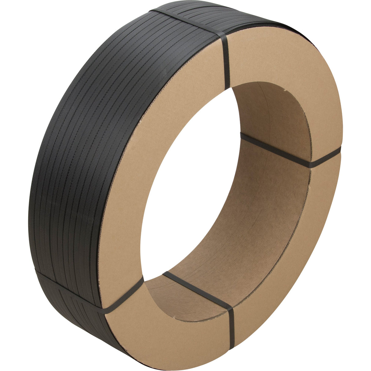Strapping, Polypropylene, 1/2" W x 7200' L, Black, Manual Grade