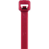 T Series Cable Ties, 8" Long, 50 lbs. Tensile Strength, Red