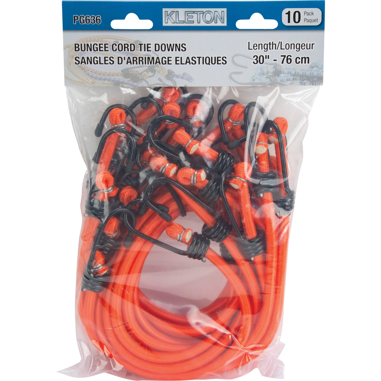 Bungee Cord Tie Downs, 30"