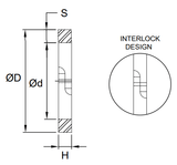 Piston Ring (P1000) 1.500" x 0.123" (H) x 0.060" (C/S) - Cast Iron