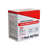 Plastic Adhesive Bandage, Standard Strip, 3" x 1", 100/box