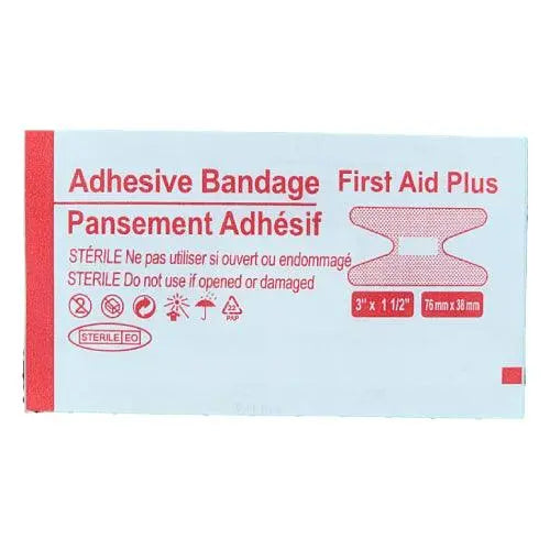 Plastic Adhesive Knuckle Bandage, 3" x 1.1/2"