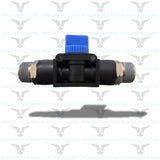 HVSS-N01-N01: Pneumatics-pro 3 way 1/8 NPT Male Threaded Hand Valve / On-Off Valve