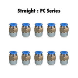 PC 8-02 : Pneumatics-pro Push-in Male Straight Fittings Tube Size 8mm x Thread Size 1/4R (BSPT) PC8-02 (BAG OF 10 PCS.)