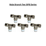 BPB1/2-N03 : Male Branch Tee Metal Push-in Fitting (BAG OF 5 PCS.)