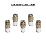 BPC06-B5 : Male Straight Metal Push-in Fitting (BAG OF 5 PCS.)