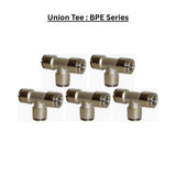 BPE12 : Union Tee Metal Push-in Fitting (BAG OF 5 PCS.)