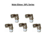 BPL10-02 : Male Elbow Metal Push-in Fitting (BAG OF 5 PCS.)