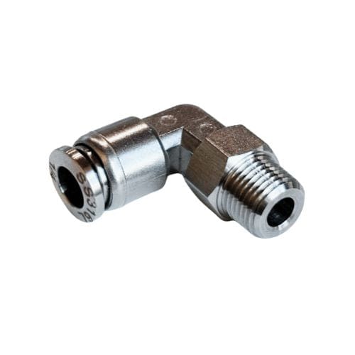 Stainless steel 316L 5/16" Tube x 1/4 NPT Male Elbow 90 Degree  Push-in Fitting (SPL5/16-N02)