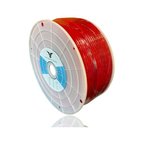 PU5/16-100M-RED-PP : Polyurethane Tubing 5/16 inch O.D. x 5.5mm I.D. red, 100 Meter Roll