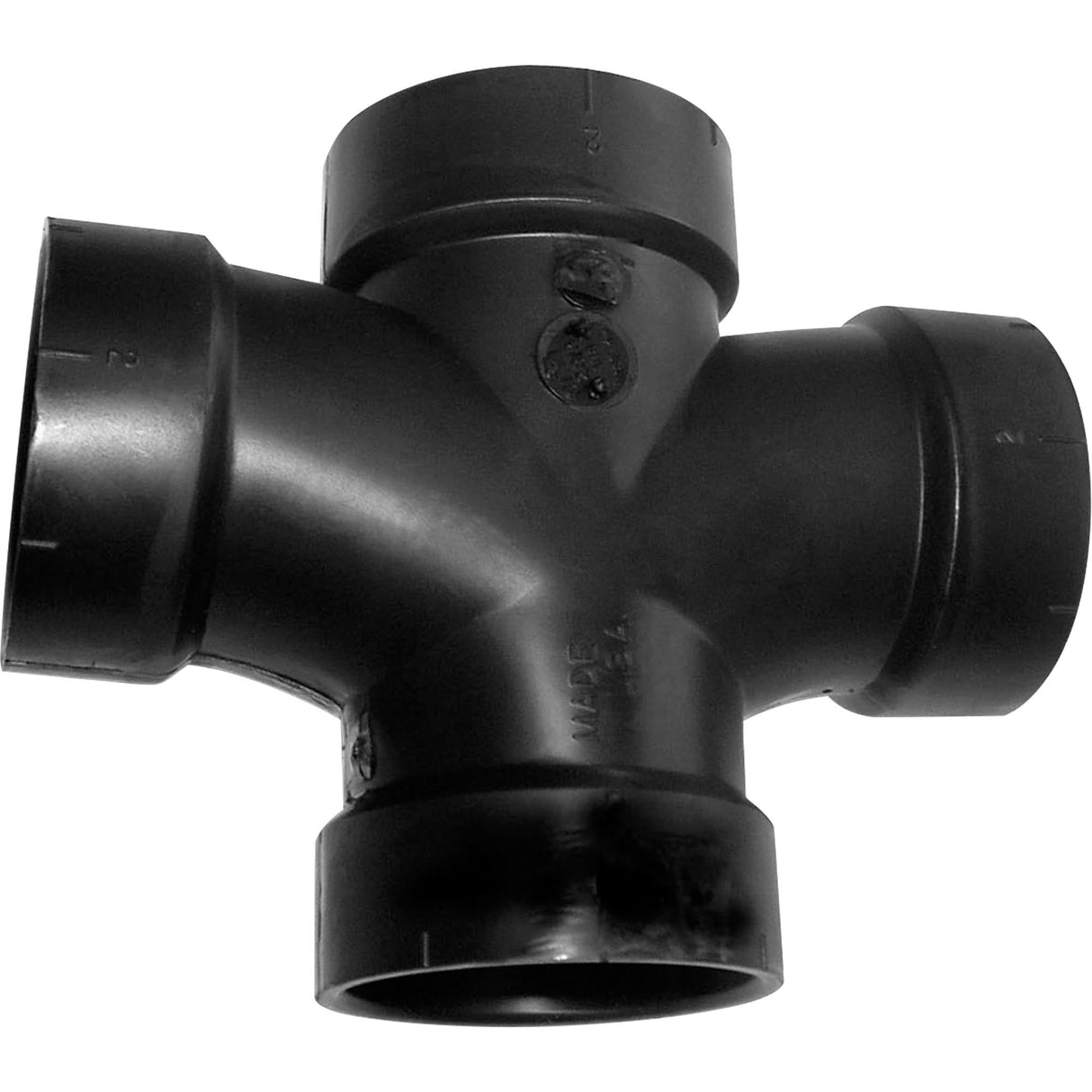Double Tee Fitting, Sanitary, Plastic, 1-1/2"