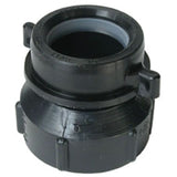 Pipe Trap Adapter, Hub x Slip Joint, 2" x 1-1/2" Dia., Plastic